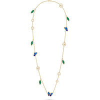[LUCKY LOVE]LUCKY SPRING BUTTERFLY 15 FLOWER NECKLACE