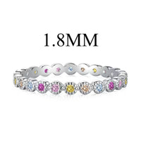 [LUCKY LOVE]Unique Scintillating Round Cut Daily Ring