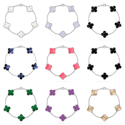 [LUCKY LOVE]CLOVER SILVER BRACELET COLLECTION,5 MOTIFS