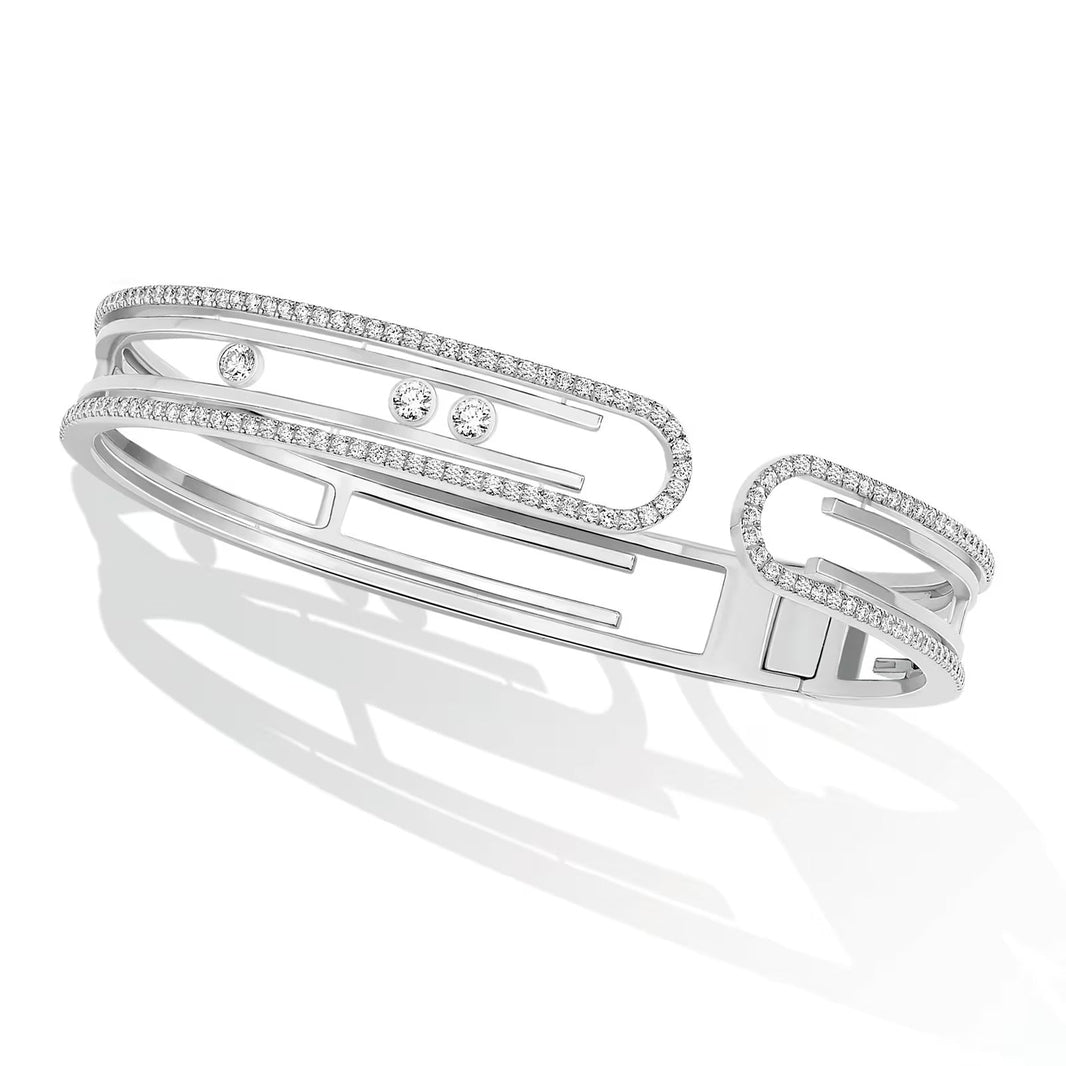 [LUCKY LOVE]MOVE 10TH PAVED DIAMOND BRACELET