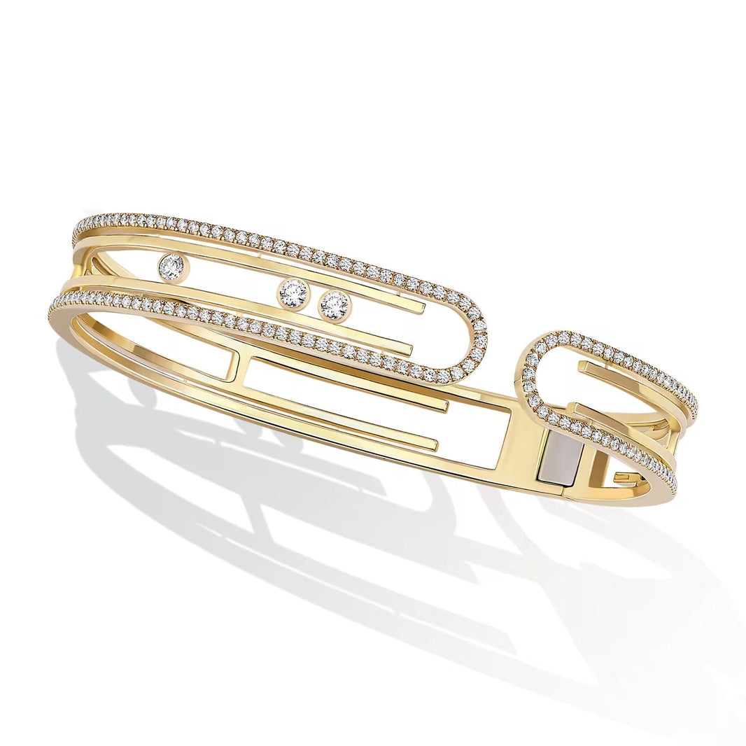 [LUCKY LOVE]MOVE 10TH PAVED DIAMOND BRACELET