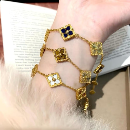 [LUCKY LOVE]OPERA 5 MOTIFS TULLE ENAMEL BRACELET