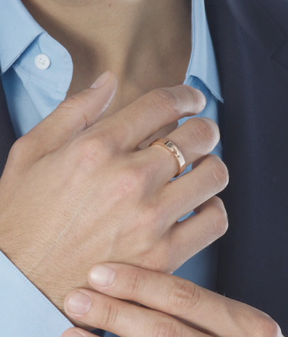 [LUCKY LOVE]ALLIANCE LIENS VIDENCE DIAMOND 4MM RING