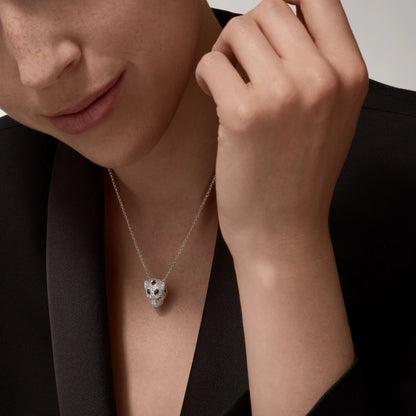 [LUCKY LOVE]PANTHERE FULL DIAMOND NECKLACE