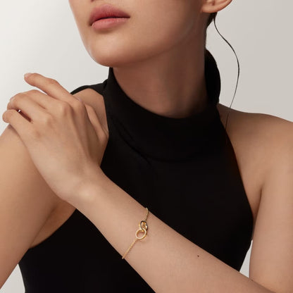 [LUCKY LOVE]LOVE BRACELET DOUBLE RING