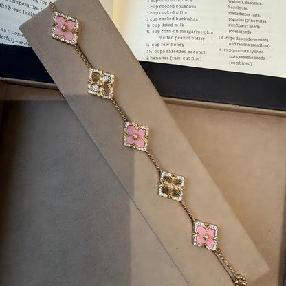 [LUCKY LOVE]OPERA 5 MOTIFS TULLE ENAMEL BRACELET