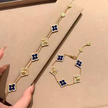 [LUCKY LOVE]OPERA 5 MOTIFS TULLE ENAMEL BRACELET
