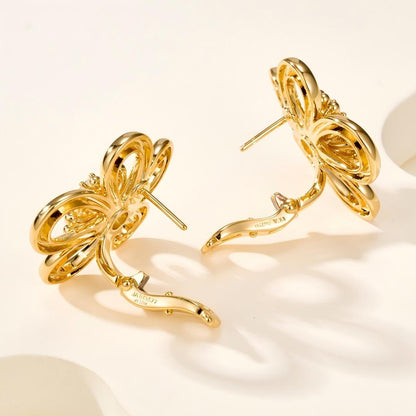 [LUCKY LOVE] FLOWERLACE EARRING 5 DIAMONDS
