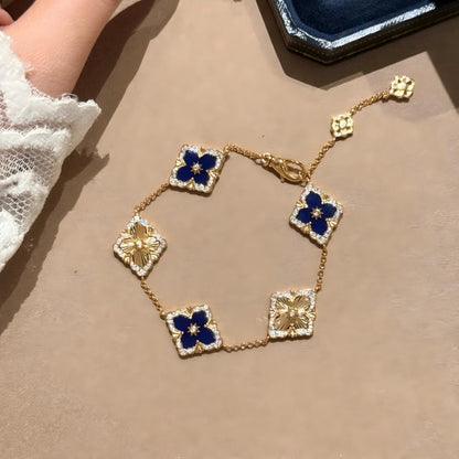 [LUCKY LOVE]OPERA 5 MOTIFS TULLE ENAMEL BRACELET