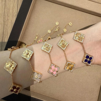 [LUCKY LOVE]OPERA 5 MOTIFS TULLE ENAMEL BRACELET