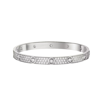 [LUCKY LOVE]LOVE BRACELET 6.1MM DIAMOND-PAVED 10 BIG DIAMONDS