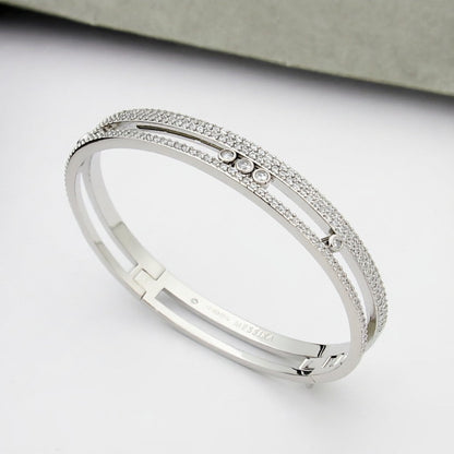 [LUCKY LOVE]Move Romane pavé bangle