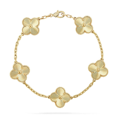 [LUCKY LOVE] CLOVER 5 MOTIF LASER BRACELET COLLECTION