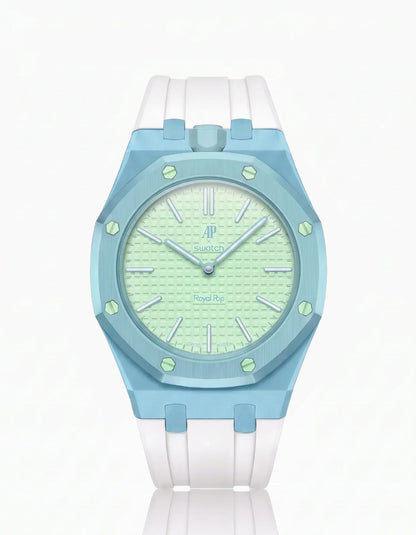 Silicone Strap & Case  Royal Pop  Blaue Acht(Customize  Colors)
