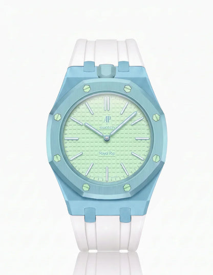 Silicone Strap & Case  Royal Pop  Blaue Acht(Customize  Colors)