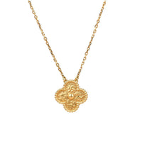 [LUCKY LOVE]CLOVER 15MM  BRONZING NECKLACE