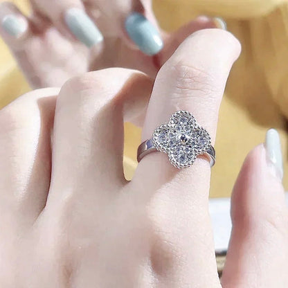 [LUCKY LOVE]CLOVER DIAMOND RING