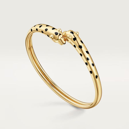 [LUCKY LOVE]PANTHERE DOUBLE HEADED OPEN BRACELET