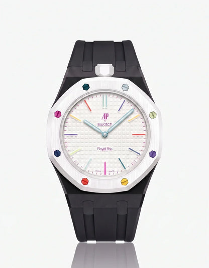 Silicone Strap & Case  Royal Pop Huit Blanc(Customize  Colors)
