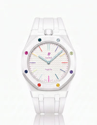 Silicone Strap & Case  Royal Pop Huit Blanc(Customize  Colors)