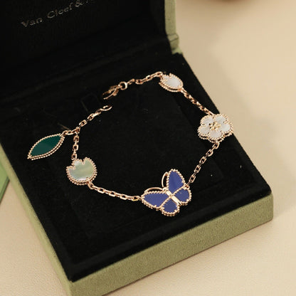 [LoveLucky] Lucky Spring Butterfly 5-Motif & LOVE Unlimited Bracelet Stack Set