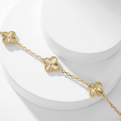 [LUCKY LOVE]CLOVER 10 MOTIFS LASER NECKLACE