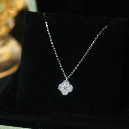 [LUCKY LOVE]CLOVER MINI 9.5MM PENDANT DIAMOND NECKLACE