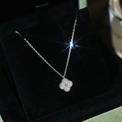[LUCKY LOVE]CLOVER MINI 9.5MM PENDANT DIAMOND NECKLACE