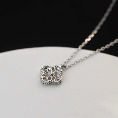 [LUCKY LOVE]CLOVER MINI 9.5MM PENDANT DIAMOND NECKLACE