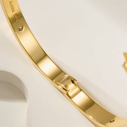 [LoveLucky] LOVE Classic & JUSTE Diamond Bracelet Stack Set