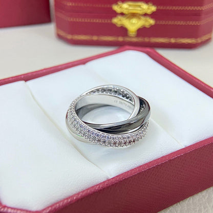 [LUCKY LOVE]TRINITY 3.2MM RING BLACK CERAMIC