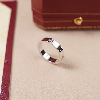[LUCKY LOVE]LOVE 4MM 1 DIAMOND RING