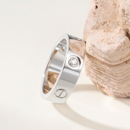 [LUCKY LOVE]LOVE 4MM 1 DIAMOND RING