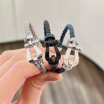 [LUCKY LOVE]FORCE LARGE HORSESHOE NO DIAMOND BRACELET GOLD