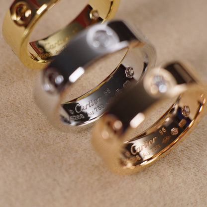 [LUCKY LOVE]LOVE 5.5MM 3 DIAMOND RING