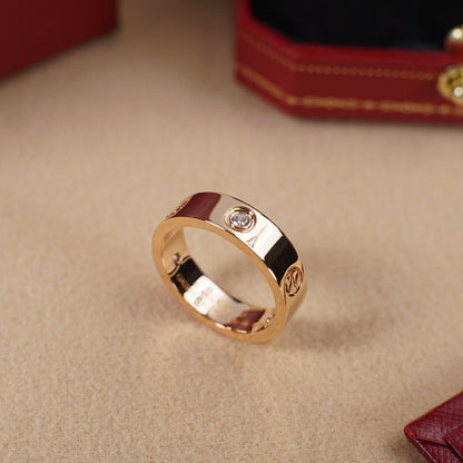 [LUCKY LOVE]LOVE 5.5MM 3 DIAMOND RING