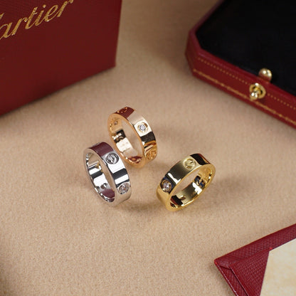 [LUCKY LOVE]LOVE 5.5MM 3 DIAMOND RING