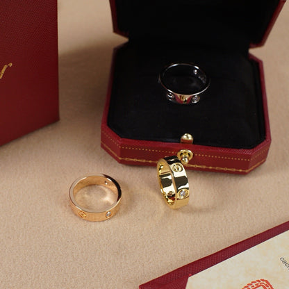 [LUCKY LOVE]LOVE 5.5MM 3 DIAMOND RING