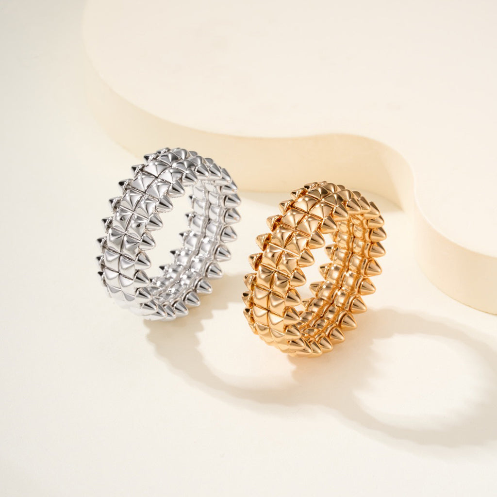 [LUCKY LOVE]CLASH 9.2MM DOUBLE ROW RING