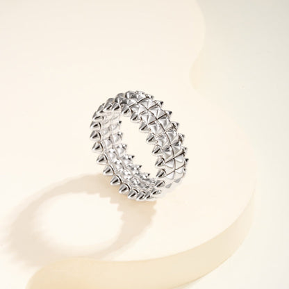 [LUCKY LOVE]CLASH 9.2MM DOUBLE ROW RING