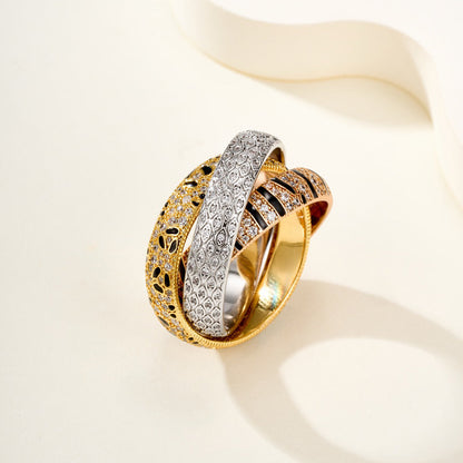 [LUCKY LOVE]TRINITY  RING LEOPARD PRINT