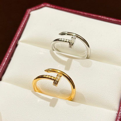 [LUCKY LOVE]JUSTE 1.8MM HALF DIAMOND RING