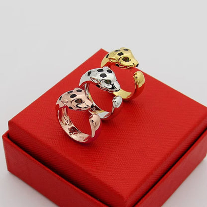 [LUCKY LOVE]PANTHERE SPOTTED MEDIUM RING