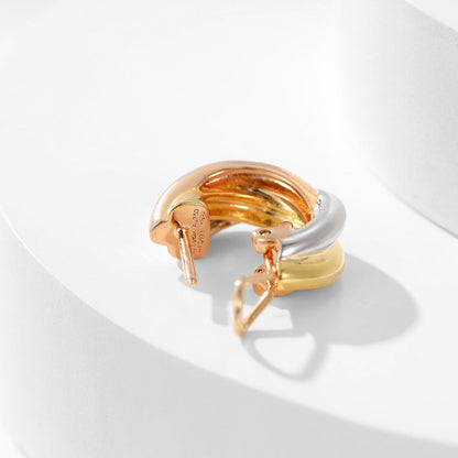 [LUCKY LOVE]TRINITY ON DIAMOND CLASSIC EARRINGS
