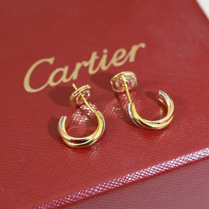 [LUCKY LOVE]TRINITY ON DIAMOND MINI EARRINGS