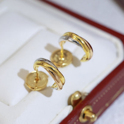 [LUCKY LOVE]TRINITY ON DIAMOND MINI EARRINGS