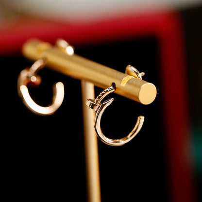 [LUCKY LOVE]JUSTE NO DIAMOND SMALL EARRINGS
