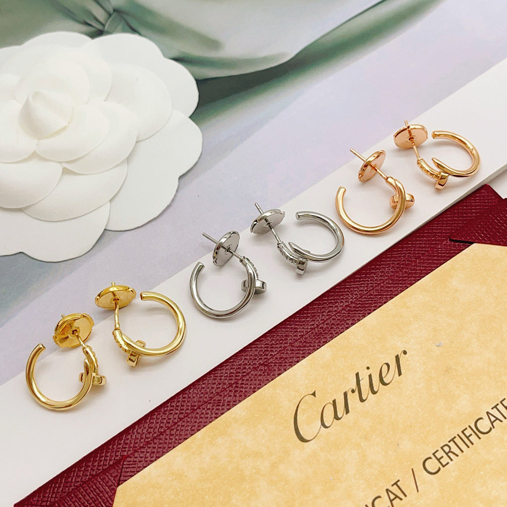 [LUCKY LOVE]JUSTE NO DIAMOND MINI EARRINGS