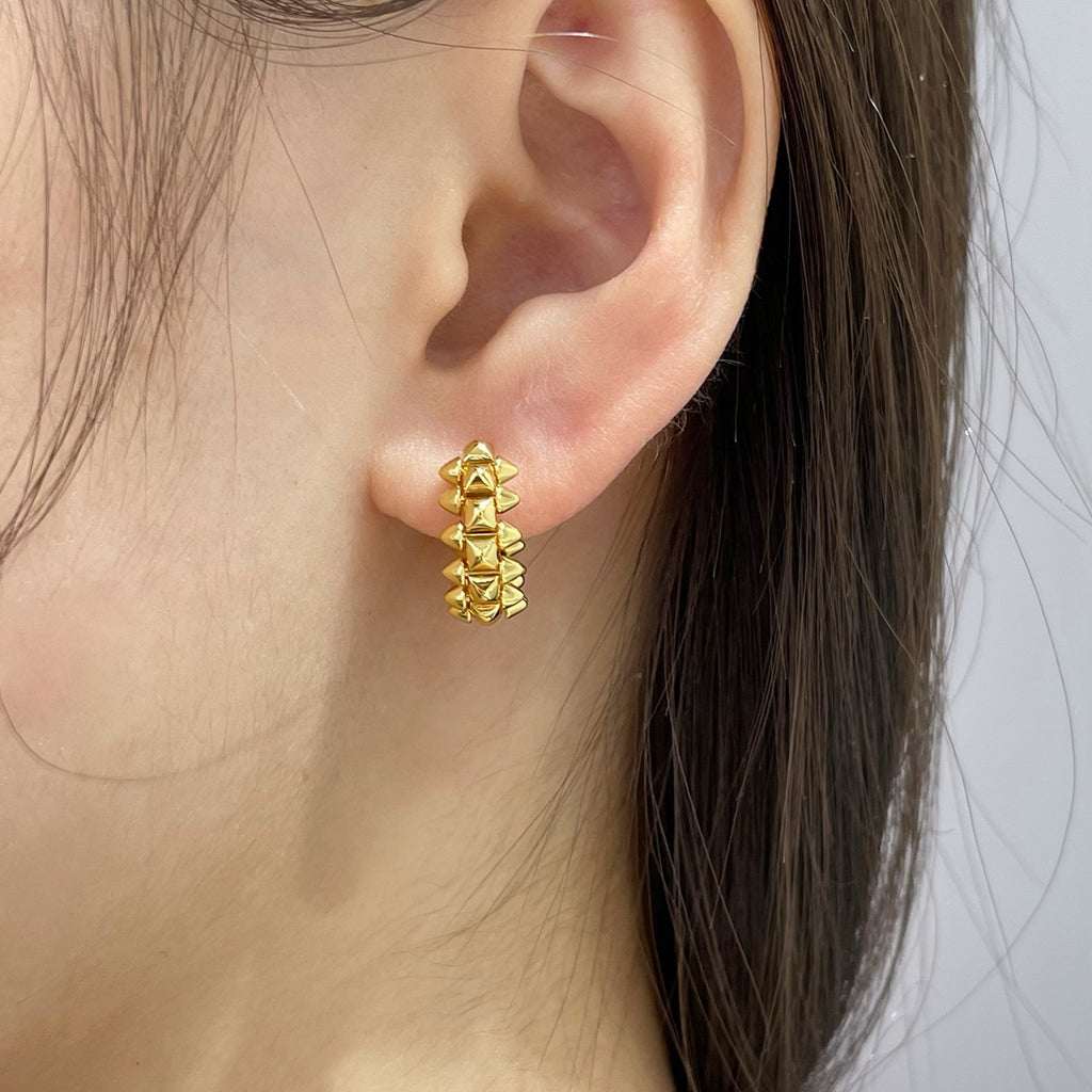 [LUCKY LOVE]CLASH MINI HOOP EARRINGS