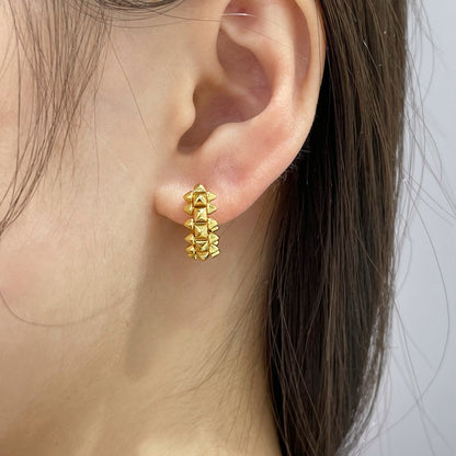 [LUCKY LOVE]CLASH MINI HOOP EARRINGS